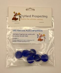 Minelab GPZ 7000 coil plug cap designed to keep the dust out. Designed by Tryhard Prospecting (THP)
