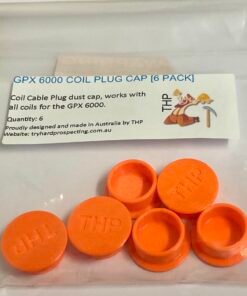 Minelab GPX 6000 coil plug cap designed to keep the dust out. Designed by Tryhard Prospecting (THP)