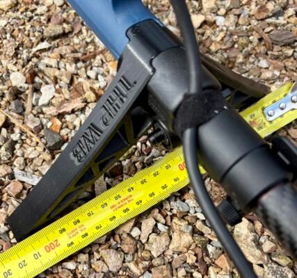 THP WIDE BOY flexible anti-tip detector stand fitted to Minelab Gold Monster 2000 shaft